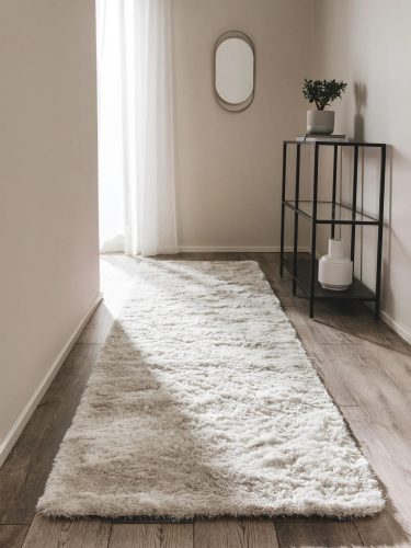 Shaggy rug Whisper Beige 80x300 cm
