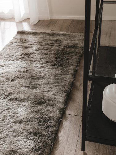 Shaggy rug Whisper Grey 80x300 cm