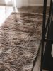 Shaggy rug Whisper Light Brown 80x300 cm