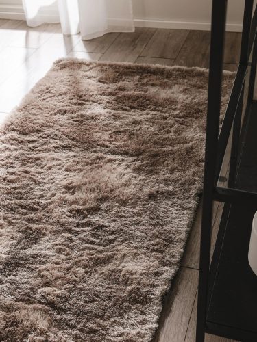 Shaggy rug Whisper Light Brown 80x300 cm