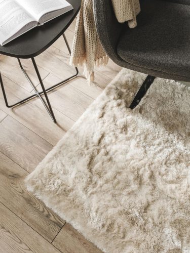 Shaggy rug Whisper Beige 60x60 cm
