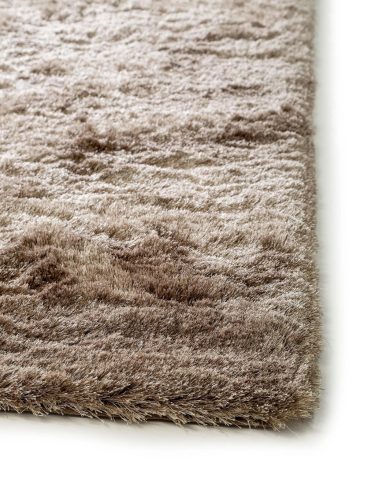 Shaggy rug Whisper Light Brown 200x200 cm