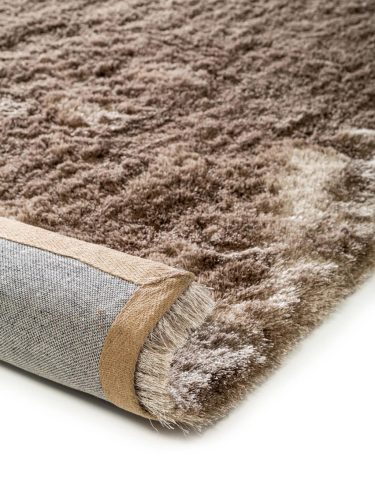 Shaggy rug Whisper Light Brown 200x200 cm
