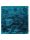 Shaggy rug Whisper Turquoise 150x150 cm