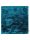 Shaggy szőnyeg Whisper Turquoise 150x150 cm