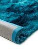 Shaggy rug Whisper Turquoise 200x200 cm