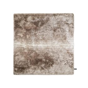 Shaggy rug Whisper Beige/Light Brown 150x150 cm
