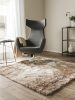 Shaggy rug Whisper Beige/Light Brown 150x150 cm