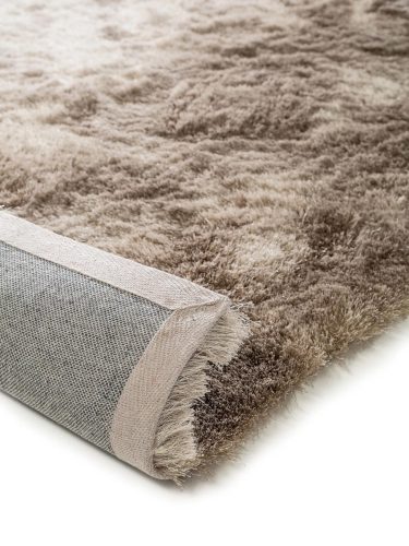 Shaggy rug Whisper Beige/Light Brown 150x150 cm