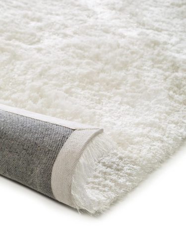 Shaggy rug Whisper White 150x150 cm