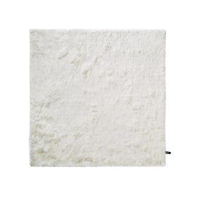 Shaggy rug Whisper White 60x60 cm
