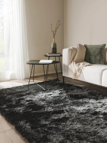 Shaggy rug Whisper Charcoal 140x200 cm