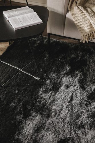 Shaggy rug Whisper Charcoal 140x200 cm