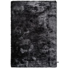 Shaggy rug Whisper Charcoal 15x15 cm Sample