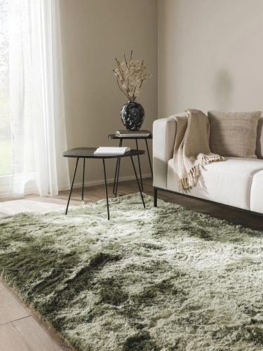 Shaggy rug Whisper Green 140x200 cm