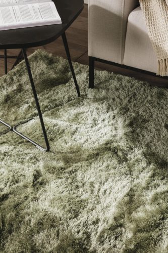 Shaggy rug Whisper Green 140x200 cm