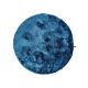 Shaggy rug Whisper Blue ø 160 cm round