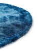 Shaggy rug Whisper Blue ø 160 cm round