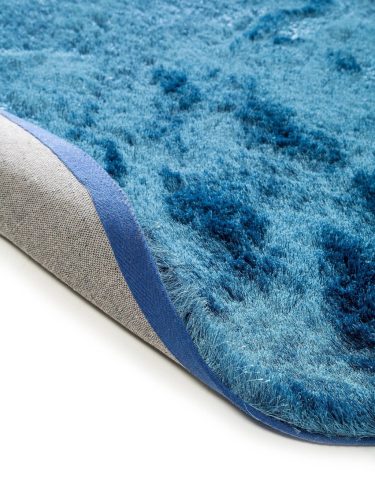 Shaggy rug Whisper Blue ø 160 cm round