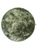 Shaggy rug Whisper Green ø 160 cm round