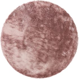 Shaggy rug Whisper Rose ø 200 cm round