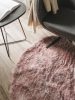 Shaggy rug Whisper Rose ø 80 cm round