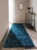 Shaggy rug Whisper Blue 80x300 cm