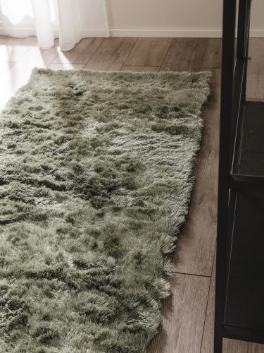 Shaggy rug Whisper Green 80x300 cm