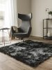 Shaggy rug Whisper Charcoal 200x200 cm