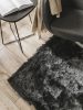 Shaggy rug Whisper Charcoal 200x200 cm