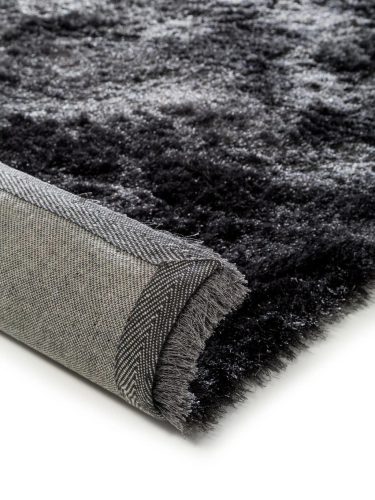 Shaggy rug Whisper Charcoal 200x200 cm