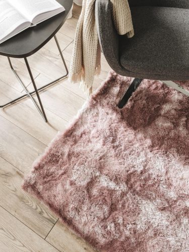 Shaggy rug Whisper Rose 200x200 cm