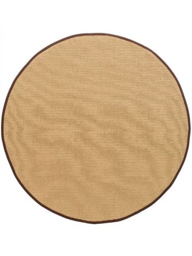 Szizál szőnyeg Brown o 160 cm round
