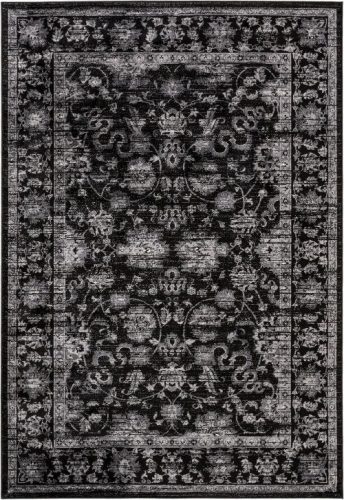 Bársony szőnyeg Black klasszik mintás 200x290 cm