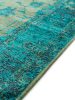 Flat Weave Rug Frencie Turquoise 300x400 cm