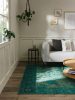 Flat Weave Rug Frencie Turquoise 160x235 cm