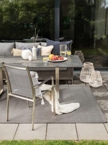 In- & Outdoor Rug Metro Black 80x150 cm
