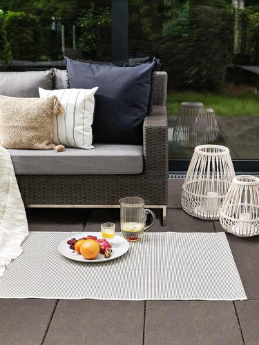 In- & Outdoor Runner Metro White 80x240 cm