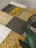 Antik sárga kültéri és beltéri szőnyeg kockamintás 160x230 cm