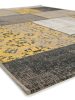 Antik sárga kültéri és beltéri szőnyeg kockamintás 240x340 cm