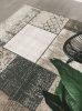Antik szürke szőnyeg kültéren és beltéren kockamintás 140x200 cm