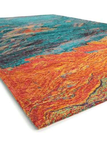 Flat Weave Rug Stay Turquoise 75x165 cm