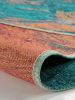 Flat Weave Rug Stay Turquoise 195x285 cm
