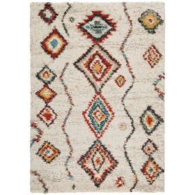 Shaggy rug Gobi Beige 15x15 cm Sample
