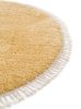 Shaggy szőnyeg Ava Sárga ¸ 200 cm kerek