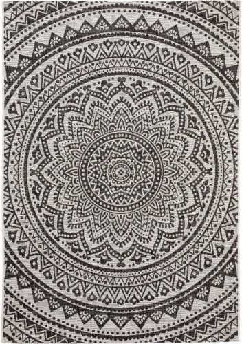 Kültéri és beltéri szőnyeg Cleo fehér/fekete 120x170 cm