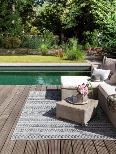 In- & Outdoor Rug Cleo Blue 140x200 cm