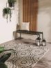 In- & Outdoor Rug Cleo White/Black 160x230 cm