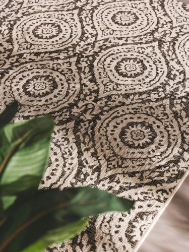 In- & Outdoor Rug Cleo White/Black 160x230 cm