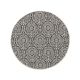 In- & Outdoor Round Rug Cleo White/Black ø 120 cm round